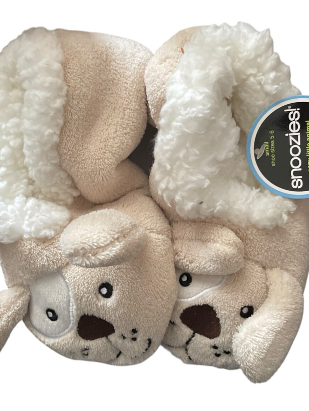 Snoozies Women's Size S 5-6 Foot Puppy Non-Skid Slippers